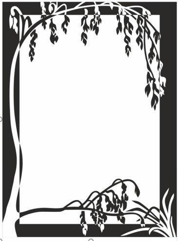 MZF-9639 Зеркало прямоугольное с рисунком ПК 1200х600