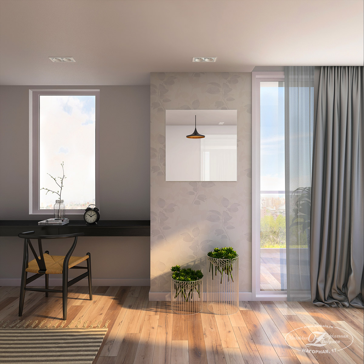 MZF-085 Зеркало 4мм квадратное ПК 600х600 пластины